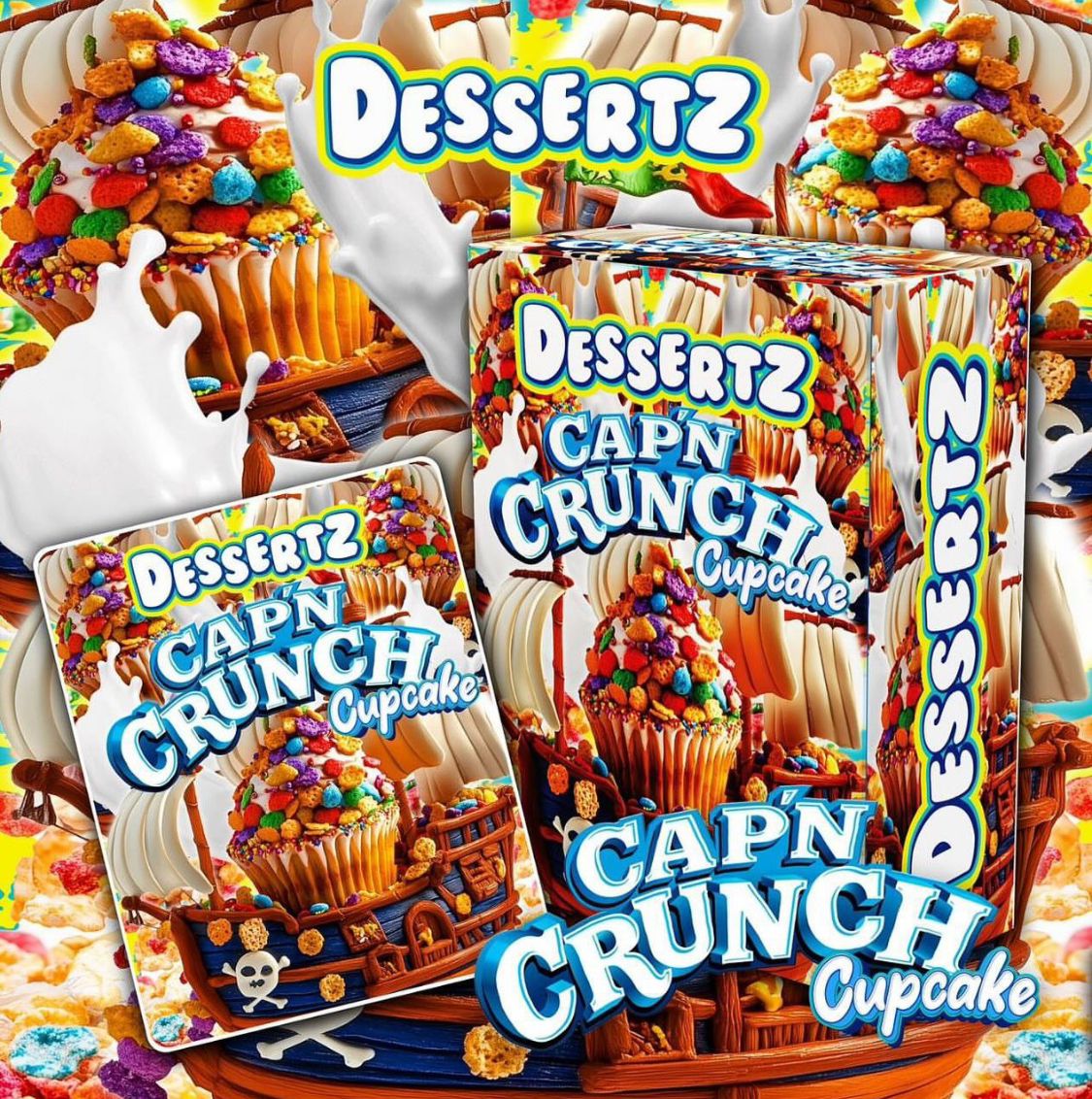 Dessertz Capn Crunch cupcake